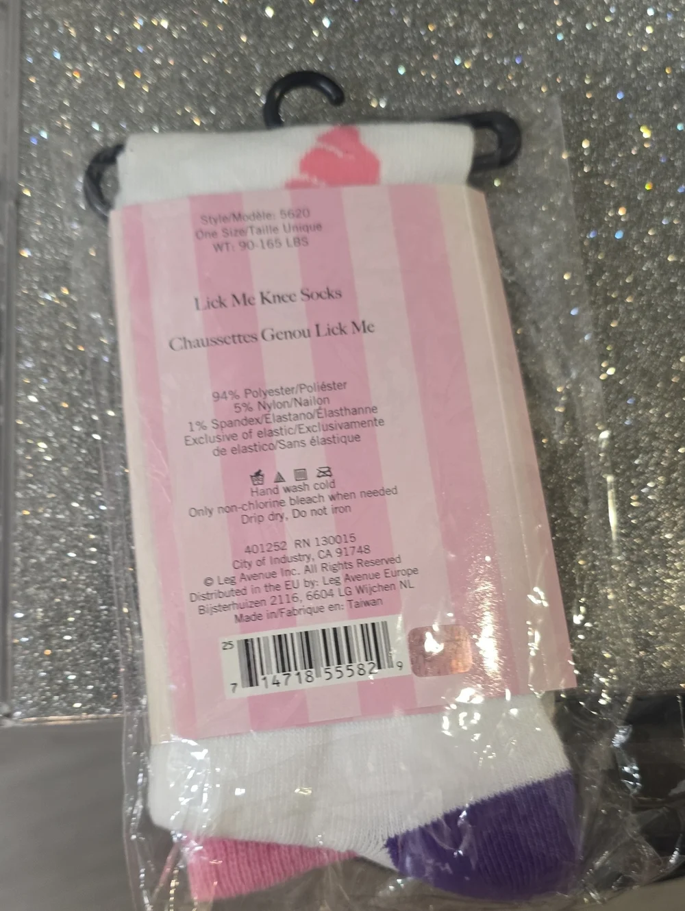 Leg Avenue 'Lick Me' Knee-High Socks